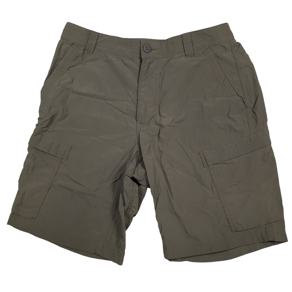 REI Co-op Sahara Cargo Shorts Mens 32 Olive Green Hiking Outdoor Lightweight